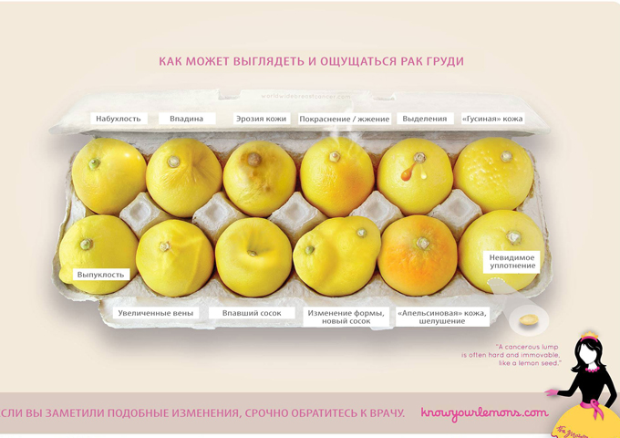 Фото лимонов, которое может стоить жизни: 12 признаков рака груди ›